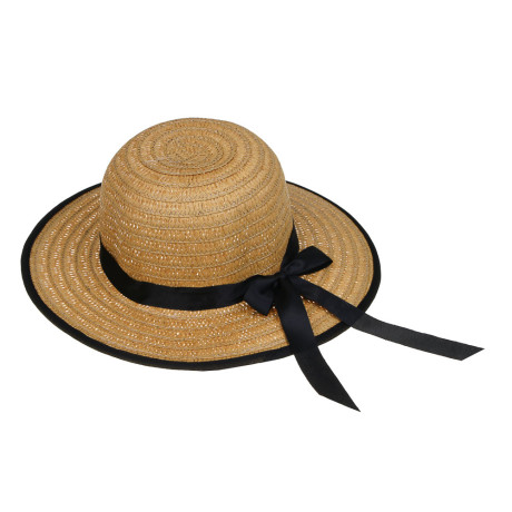 GALANTE Шляпка женская с контрастной окантовкой, р-р 56, 100% целлюлоза, 3 цвета