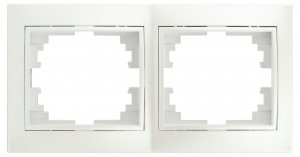 ЭРА Intro Plano рамка СУ, 2 мест. горизонт.,   перламутр, 1-502-06 5447
