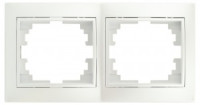ЭРА Intro Plano рамка СУ, 2 мест. горизонт.,   перламутр, 1-502-06 5447