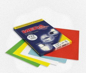 Этикетки самоклеящиеся MEGA LABEL 210х148 мм / 2 шт. на листе А4 (100 листов/пач.) 73565