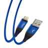 FORZA Кабель для зарядки Атлас iP, 1,5м, 1.5А, 7,5W, тканевый, 3 цвета