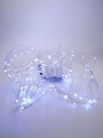 Feron Гирлянда на елку 200LED белый 10веток по 2м, проволока (4xAA) IP20 CL53 32984