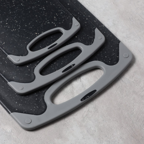 SATOSHI Марсель Набор досок разделочных 3шт 40х24х0,7см, 33х20х0,7см, 25х15х0,7см, пластик