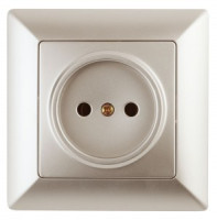 ЭРА Intro Solo роз. СУ 1 мест. 16А IP20, шампань 3402