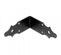 Домарт Уголок крепежный 120х120х50 кованый СУЗДАЛЬ черный (10)