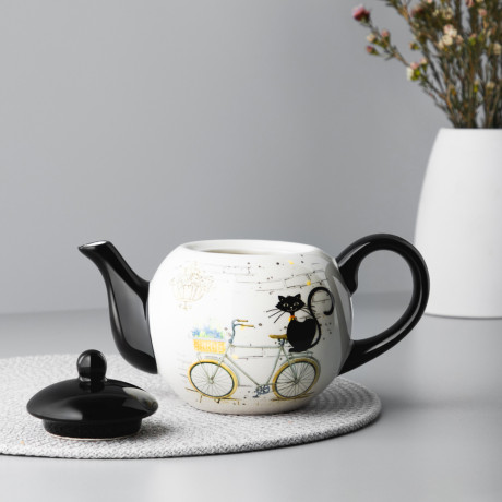 MILLIMI Котейка Чайник заварочный, 580мл, керамика