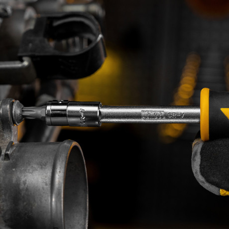 Набор инструментов, 1/2", 1/4", CrV, S2, пластиковый кейс, 84 предмета Denzel