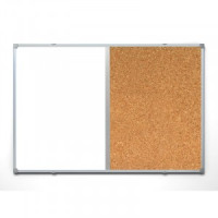 Доска для информации Доска д/информации Доска комб.пробковая/магн.-маркерная лак 90х120см алюм.р 391
