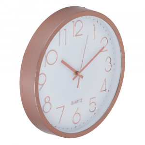 LADECOR CHRONO Часы настенные круглые, пластик, d30 см, 1xAA, оправа цвет золотой, арт.06-12