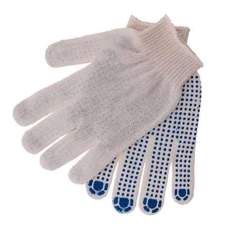 Перчатки х/б, ПВХ покрытие, "Точка", 10 класс