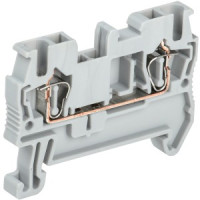 IEK Клемма пружинная КПИ 2в-2,5 31А серый YZN11-002-K03