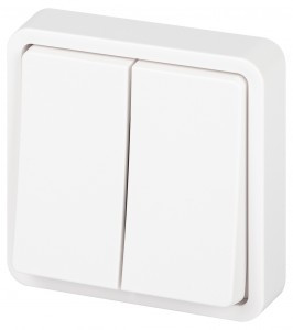 ЭРА Эксперт выкл. СУ 2 кл. IP55, 10А,250В, белый 11-1524-01 63271