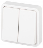 ЭРА Эксперт выкл. СУ 2 кл. IP55, 10А,250В, белый 11-1524-01 63271