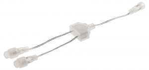 ЭРА Коннектор д/гирлянд ул. (24V) У-образ., 30см, 2гн. (1вxод, 1выxод) IP44, ПВХ, ERAPS-2R