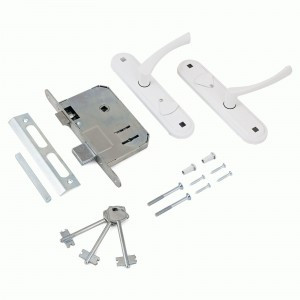 Омега Д-град ЗВ.9.2-01 белый м/о 67 Замок врезной с/руч (10)