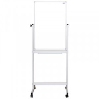 Доска магнитно-маркернаяOfficeSpace,90*60см,двустронняя,поворотная,мобильная,алюм.профиль Арт.325507