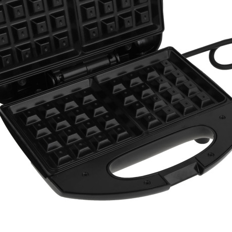 LEBEN Вафельница для бельгийских вафель, 1000 Вт, пластик, нерж. сталь, антипригарное покрытие