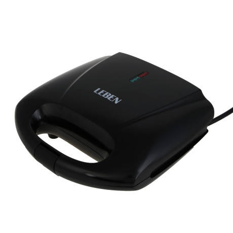 LEBEN Вафельница для бельгийских вафель, 1000 Вт, пластик, нерж. сталь, антипригарное покрытие