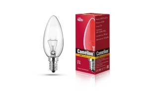 Camelion B E14 40W свеча прозрачная 40/B/CL/E14