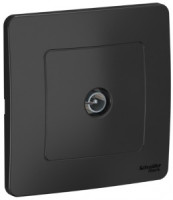 Systeme Electric BLANCA роз. TV СУ 1 мест. антрацит (пл.осн., окон., RG6, 1dB) BLNTS000016 (10!)