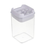 Банка для сыпучих продуктов, тм VETTA, Миндаль, 450мл квадратная, пластик