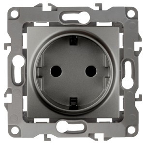 ЭРА 12 мех. роз. СУ 1 мест. 16А без м.лапок, земля, графит, автоклеммы 12-2001-12 3613