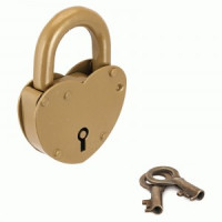 Н.Новгород ЗВС-2 &quot;СЕРДЕЧКО&quot; 2кл. золото Замок навесной (50,5)