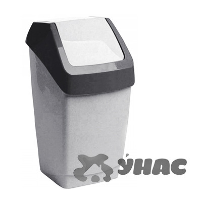 Контейнер для мусора Хапс 15 л. М2471 мрамор