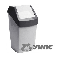 Контейнер для мусора Хапс 15 л. М2471 мрамор