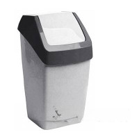 Контейнер для мусора Хапс 15 л. М2471 мрамор