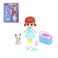 ИГРОЛЕНД Набор игровой &quot;Кукла с питомцем&quot;, PP, ABS, 15х20,5х4 см