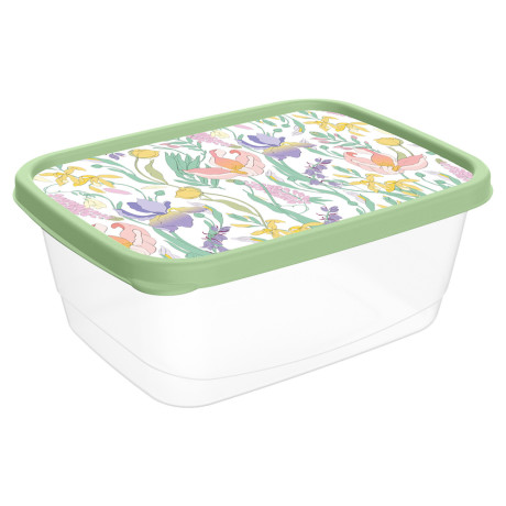 Ботаника Контейнер для продуктов прямоугольный 0,85л, пластик, 3 цвета