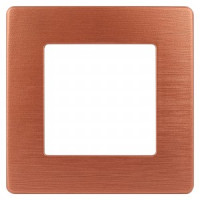 ЭРА 12 рамка СУ 1 мест. САТИН, медь 12-5101-14 8182