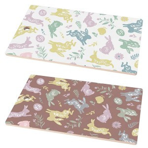 Доска разделочная "Пасхальные зайцы" (кратность 2!!!) 29*17см береза 18-88 Мультидом