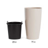 Кашпо РОНДО 23/71 л бежевый БШ8878 х1