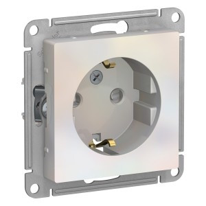 Systeme Electric AtlasDesign мех. роз. СУ 1 мест. жемчуг (пл.осн., земля, штор.) ATN000445 (10!)
