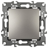 ЭРА 12 мех. выкл. (перекл.) СУ 1 кл. (перекрестный) 10А, автоклеммы, титан 12-1103-16