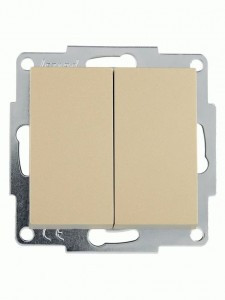 Lezard VESNA мех. выкл. СУ 2 кл. (корп. ABS) золото 742-3688-101
