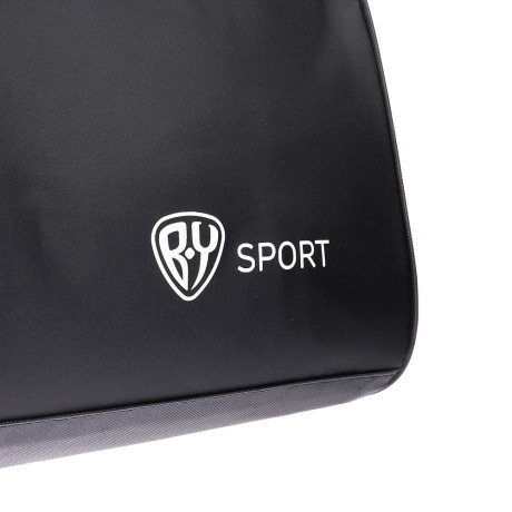 Сумка спортивная тм BY SPORT, 48x28x22см, полиэстер 420D, ПВХ, цвет черный