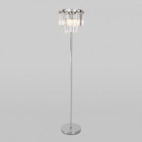 Eurosvet Торшер E14 3x60 Вт 300х300х1650 металл прозрачный/хром Elegante 01137/3 a060650