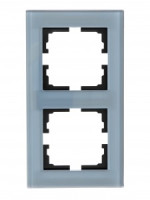 Lezard VESNA рамка акрил СУ 2 мест., верт., серо-голубая 742-7080-152