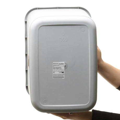 Контейнер для мусора Step 50 л с крышкой-маятником Серый