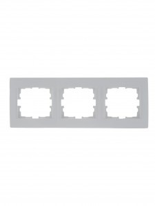 Lezard KARINA рамка 3 мест. (горизонт.) б/вст бел. (ABS) 707-0200-148