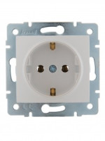 Lezard KARINA мех. роз. СУ 1 мест. 16А земля, ПБТ жемчужно-бел. перламутр (корп. ABS) 707-3088-122B