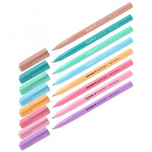 Ручка шариковая Schneider "Tops 505 F" синяя, 0,8мм, корпус пастель ассорти Арт.304943