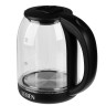 Чайник электрический, 1,8 л, 1500 Вт, стекло, черный (с индикатором включения)