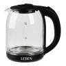 Чайник электрический, 1,8 л, 1500 Вт, стекло, черный (с индикатором включения)