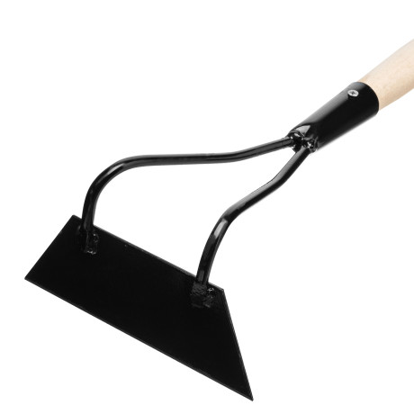 Мотыга стальная, 200 х 65 х 1380 мм, деревянный черенок, Сибртех