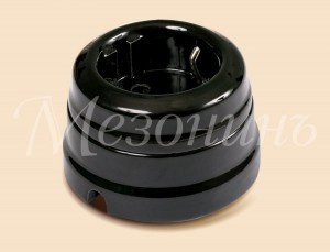 МЕЗОНИНЪ роз. ОУ 1 мест. (земля) с рамкой, черный, фарфор GE70301-05