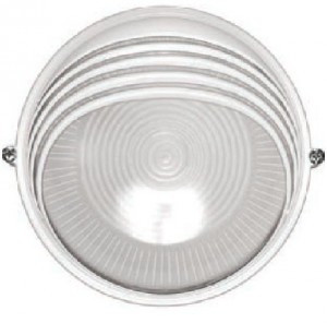 Светильник НПП1307 белый/круг ресничка 60W IP54  IEK